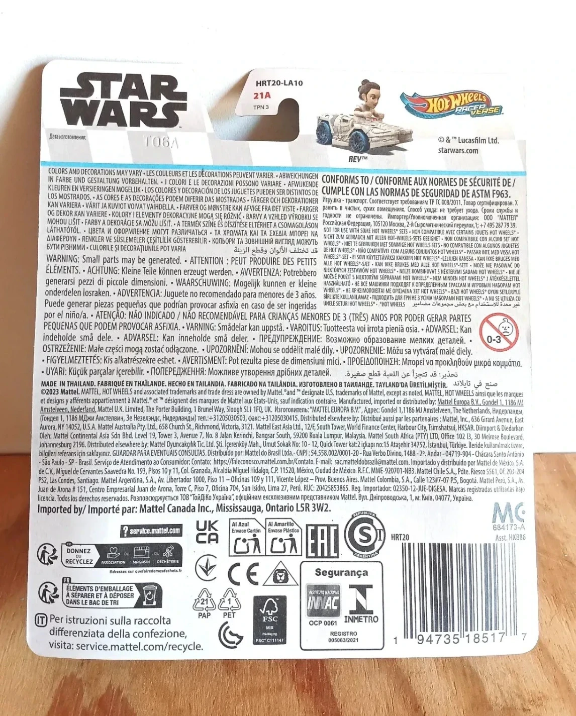 Auto Star Wars Rey 1:64 Mattel Hot Wheels Verse Racer – photo 2